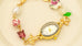 OVAL DIAL PORCELAIN CHARM BRACELET WATCH | 80W014