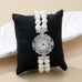 ROUND DIAL MULTI PEARL BRACELET WATCH | 80W018