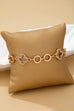 Pave Crystal Clover Link Bracelet With Toggle Clasp | 80B1781