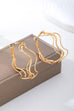 Textured Wavy Gold Hoop Earrings | 80E62228