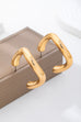 Bold Chunky Gold-Tone U-Shape Hoop Earrings | 80E62229