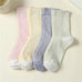Pastel Striped Cotton Crew Sock | 40S02092