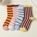Colorful Striped Crew Sock Set | 40S02093