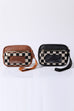 Multi-Zipper Checkered Pouch Bag Wristlet | 40P617