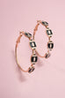 Gameday Football Baseball Hoop Earrings | 40E501