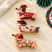 Holiday Dachshund Dog Hair Claw Clip | 40H1279