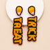 HALLOWEEN TRICK OR TREAT SEED BEAD DROP EARRINGS | 40E504