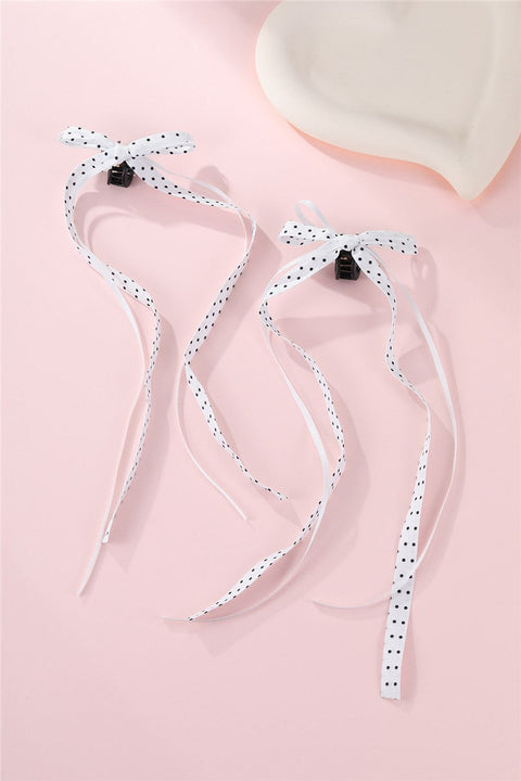 POLKA DOT  MINI HAIR CLAW CLIPS SET OF 2 | 40H1088