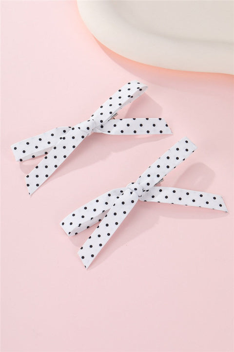 POLKA DOT  MINI HAIR CLAW CLIPS SET OF 2 | 40H1089
