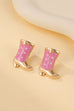 Western Boot Stud Enamel Charm Statement Earrings | 40E507