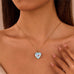 STAINLESS STEEL TARNISH FREE HEART LOCKET NECKLACE |40NK9715