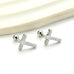 18K STAINLESS STEEL TARNISH FREE CROSS EARRINGS | 40E508
