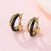 18K Stainless Steel Tarnish Free Enamel Hoop | 40E510