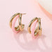 18K Stainless Steel Tarnish Free Enamel Hoop | 40E510