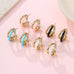 18K Stainless Steel Tarnish Free Enamel Hoop | 40E510
