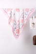 Floral Print Silk-Finish Bandana Scarf | 40SC719