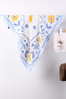 Floral Print Silk-Finish Bandana Scarf | 40SC719