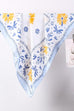 Floral Print Silk-Finish Bandana Scarf | 40SC719