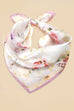 Floral Print Silk-Finish Bandana Scarf | 40SC718