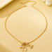 Western Rhinestone Horseshoe Charm Necklace | 80N93236