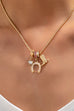 Western Rhinestone Horseshoe Charm Necklace | 80N93236