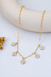 Crystal Quatrefoil Clover Station Necklace | 80N93157