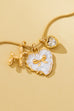 Bow Heart & Balloon Dog Crystal Charm Necklace | 80N93126