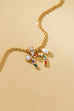 Multi-Color Horseshoe and Pearl Crystal Charm Necklace | 80N93136