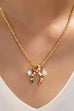 Multi-Color Horseshoe and Pearl Crystal Charm Necklace | 80N93136