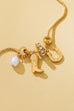 Western Boot Horseshoe Pearl Charm Necklace | 80N93161