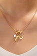 Western Boot Horseshoe Pearl Charm Necklace | 80N93161