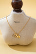 Galloping Horse and Horseshoe Charm Necklace | 80N93131