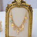 Western Multi-Charm Cross Heart Horse Link Necklace|80N93122