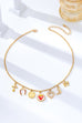 Strawberry Bow Coin Boot Western Charm Necklace | 80N93114
