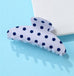 Retro Polka Dot Hair Claw - Glossy Spotted French Style Clip | 40H1099