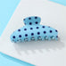 Retro Polka Dot Hair Claw - Glossy Spotted French Style Clip | 40H1099