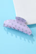 Retro Polka Dot Hair Claw - Glossy Spotted French Style Clip | 40H1099