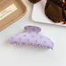 Retro Polka Dot Hair Claw - Glossy Spotted French Style Clip | 40H1099