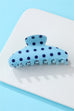 Retro Polka Dot Hair Claw - Glossy Spotted French Style Clip | 40H1099