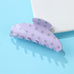 Retro Polka Dot Hair Claw - Glossy Spotted French Style Clip | 40H1099