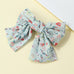 Oversized Floral Garden Chiffon Bow Hair Clip | 40H1098