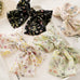 Oversized Floral Garden Chiffon Bow Hair Clip | 40H1098