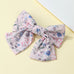 Oversized Floral Garden Chiffon Bow Hair Clip | 40H1098