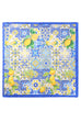 Lemon & Tile Daisy Silky Feel Bandana Scarf | 40SC721