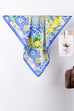 Lemon & Tile Daisy Silky Feel Bandana Scarf | 40SC721