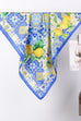Lemon & Tile Daisy Silky Feel Bandana Scarf | 40SC721