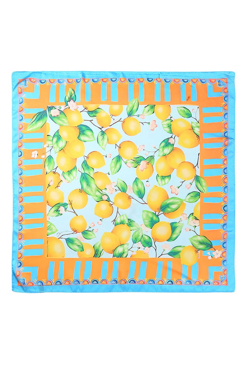 Sun-Drenched Lemon Orchard SilkyFeel Bandana Scarf | 40SC724