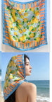 Sun-Drenched Lemon Orchard SilkyFeel Bandana Scarf | 40SC724