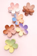 MATTE FLOWER HAIR CLAW CLIPS 12PCS PACK | 40H459-12 Pack