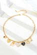 Heart Bow Boot Multi Charm Chain Necklace | 80N93190